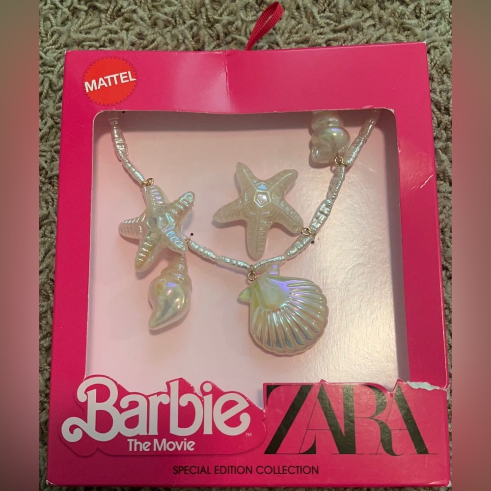 Zara Barbie Special Edition Shell Charm Necklace.
